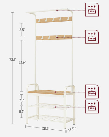 Vintage Coat Shoe Rack - image 17