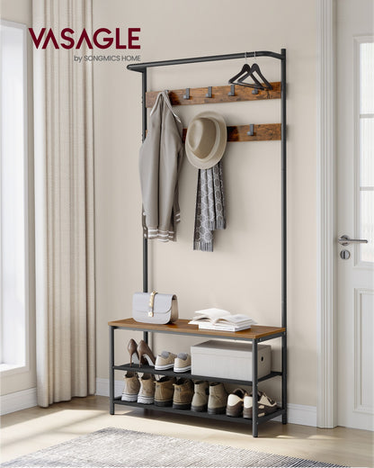 Coat Stand with Shoe Bench - image 2