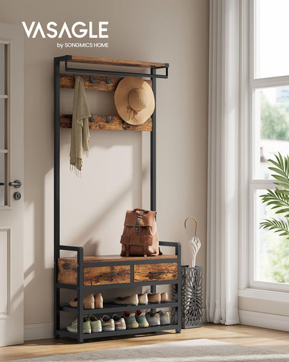 Coat Rack with Shoe Bench - image 2