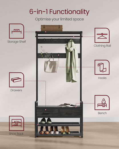 Coat Rack with Shoe Bench - image 10