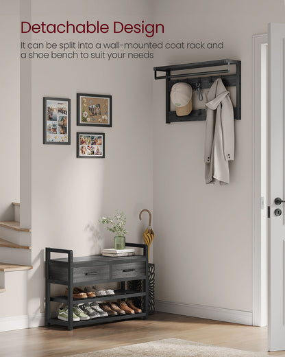 Coat Rack with Shoe Bench - image 12