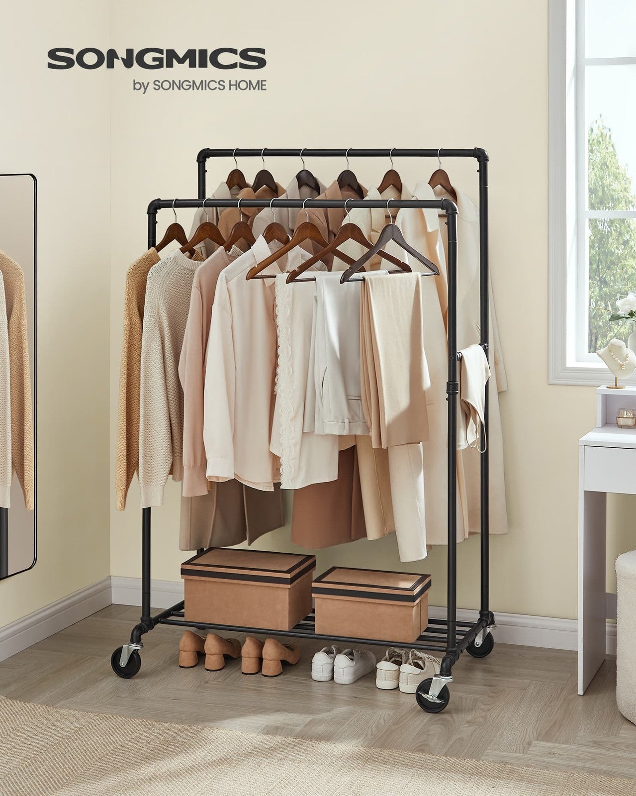 Industrial Pipe Clothes Rack - image 3