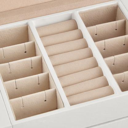Travel Jewellery Storage Case with Mirror, 2 Drawers - image 7
