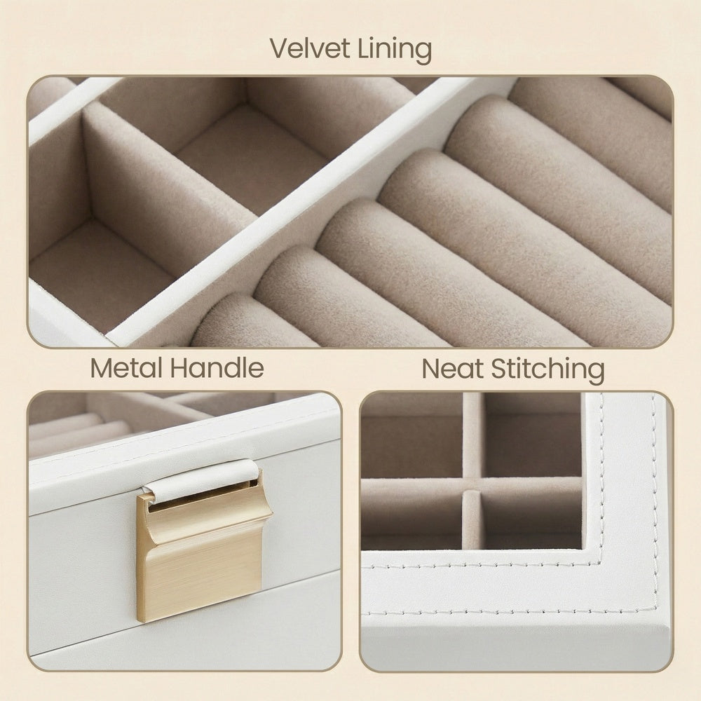 4-Tier Stackable Jewellery Trays, Jewellery Box, Drawer Jewellery Organiser - image 2