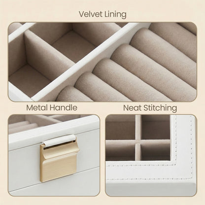 4-Tier Stackable Jewellery Trays, Jewellery Box, Drawer Jewellery Organiser - image 2