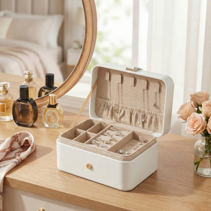 Portable Jewelry Box, Travel Jewelry Case - image 3