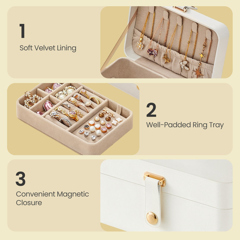 Portable Jewelry Box, Travel Jewelry Case - image 4