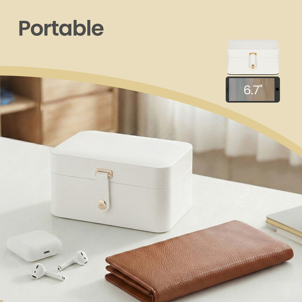 Portable Jewelry Box, Travel Jewelry Case - image 5