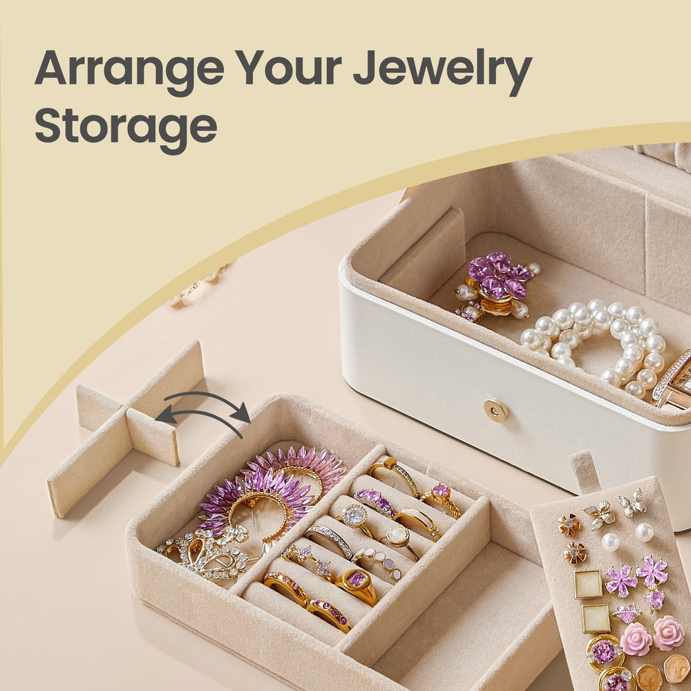 Portable Jewelry Box, Travel Jewelry Case - image 6