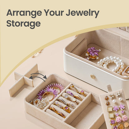 Portable Jewelry Box, Travel Jewelry Case - image 6