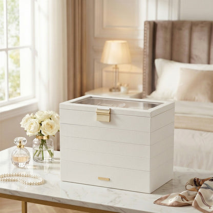 4-Tier Stackable Jewellery Trays, Jewellery Box, Drawer Jewellery Organiser - image 31