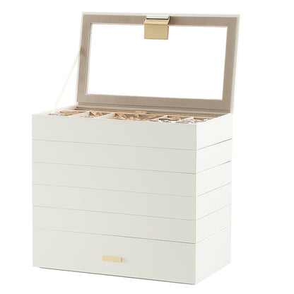 4-Tier Stackable Jewellery Trays, Jewellery Box, Drawer Jewellery Organiser - image 15