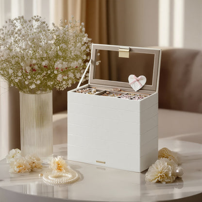 4-Tier Stackable Jewellery Trays, Jewellery Box, Drawer Jewellery Organiser - image 17