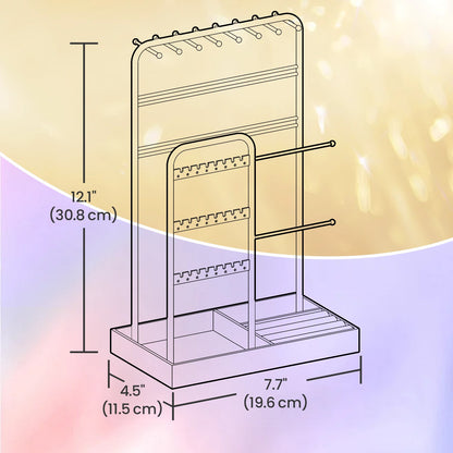Jewelry Holder, Jewelry Organizer, Jewelry Display Stand with Metal Frame - image 20