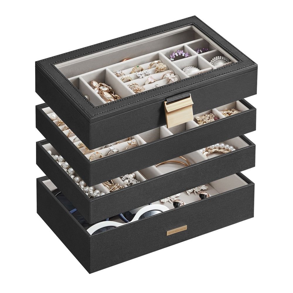 4-Tier Jewellery Box White - image 14
