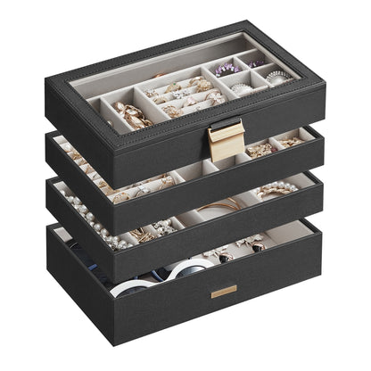 4-Tier Jewellery Box White - image 14