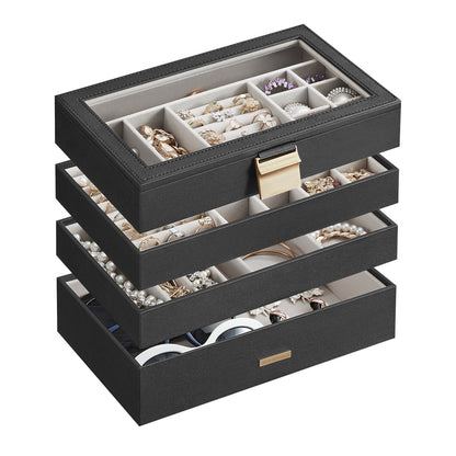 4-Tier Jewellery Box White - image 13