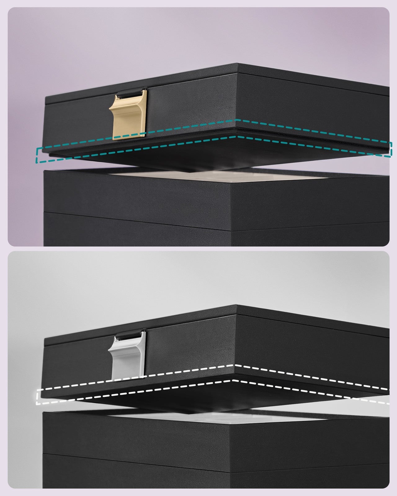 4-Tier Jewellery Box White - image 18