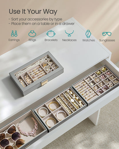 4-Tier Jewellery Box White - image 44