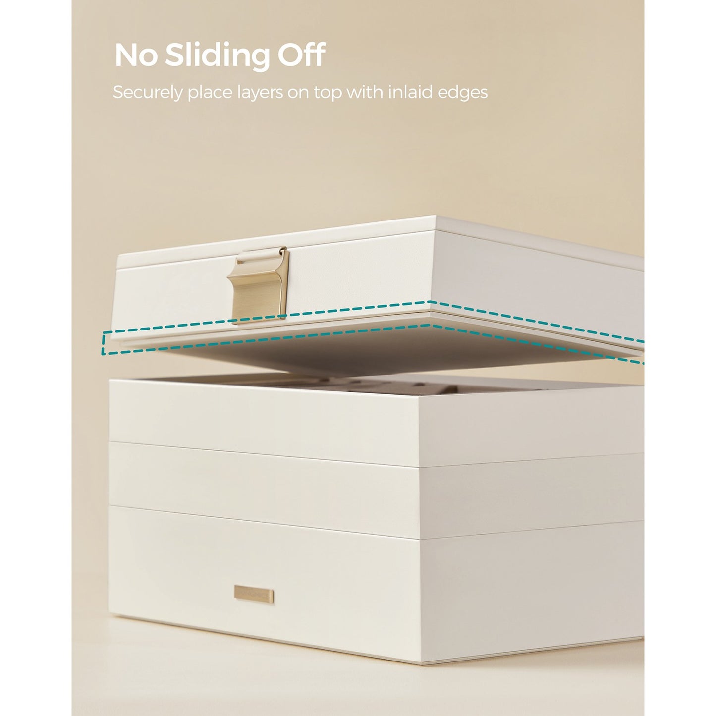 4-Tier Jewellery Box White - image 9