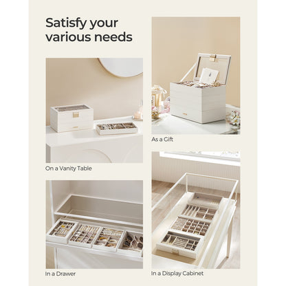 4-Tier Jewellery Box White - image 12
