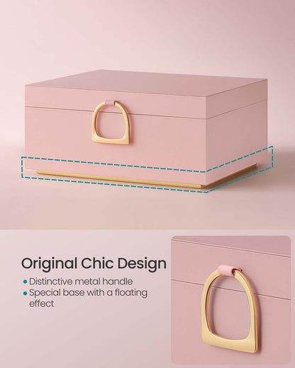 2-Layer Jewellery Box with Handle White - image 29