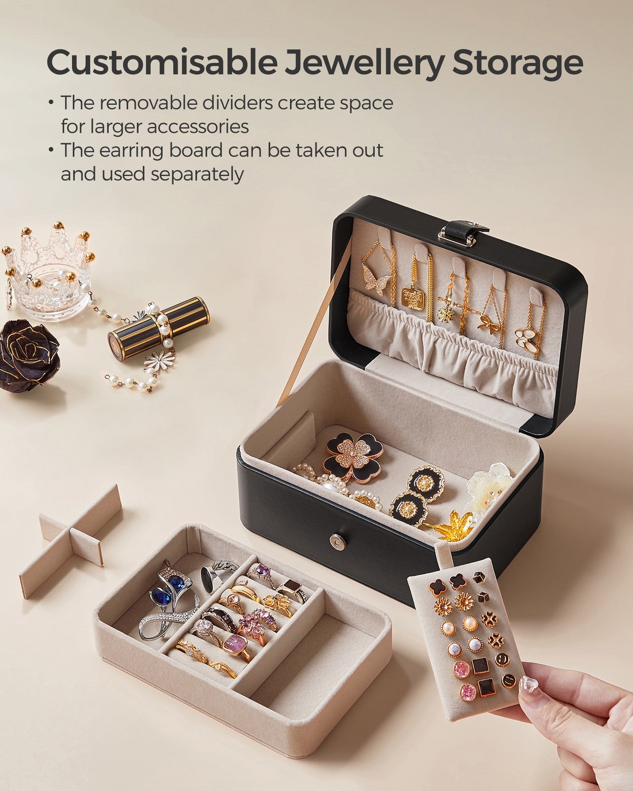Jewellery Box, 2-Layer Jewellery Storage - image 12