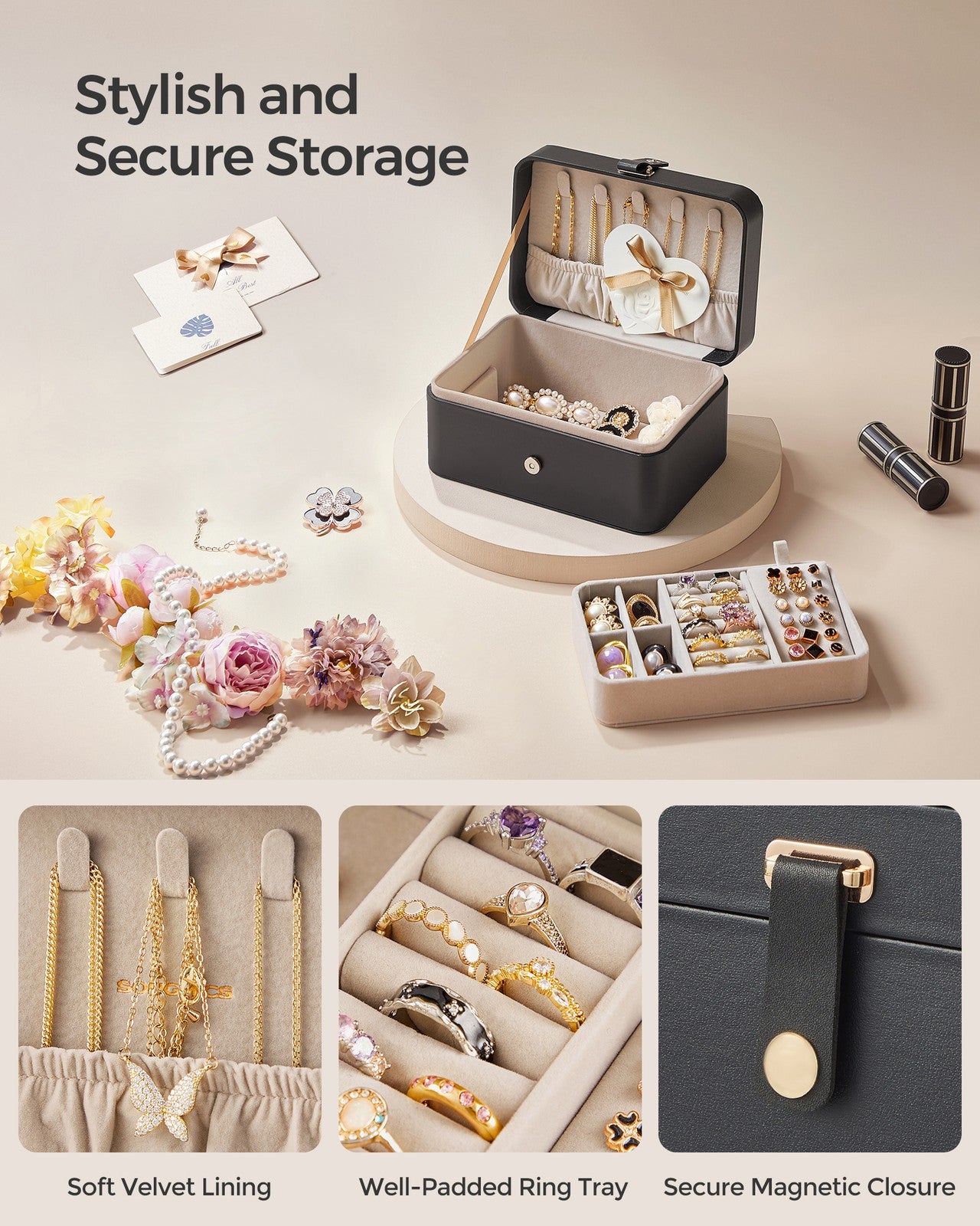 Jewellery Box, 2-Layer Jewellery Storage - image 13
