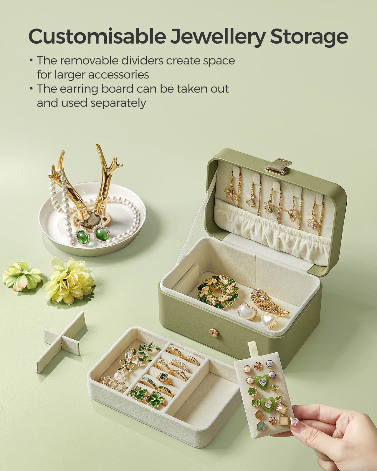 Jewellery Box, 2-Layer Jewellery Storage - image 35
