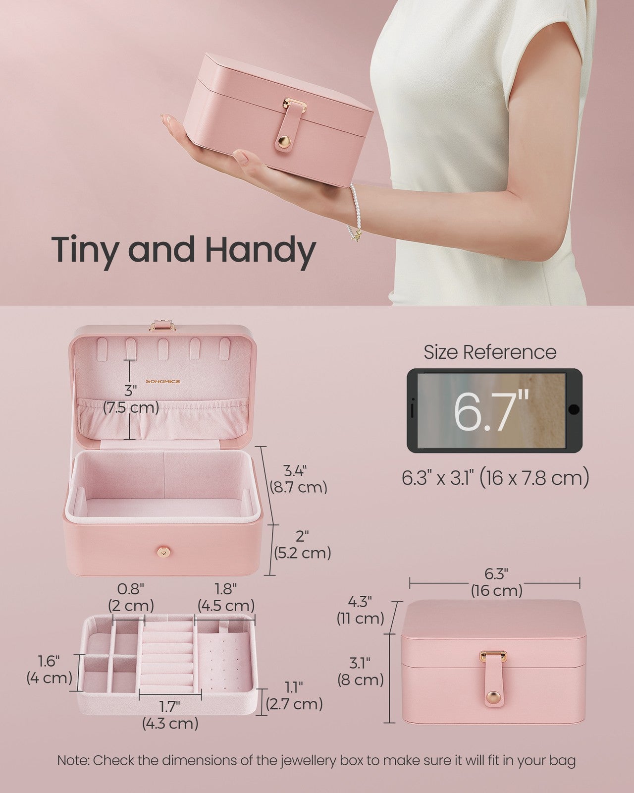 Jewellery Box, 2-Layer Jewellery Storage - image 24