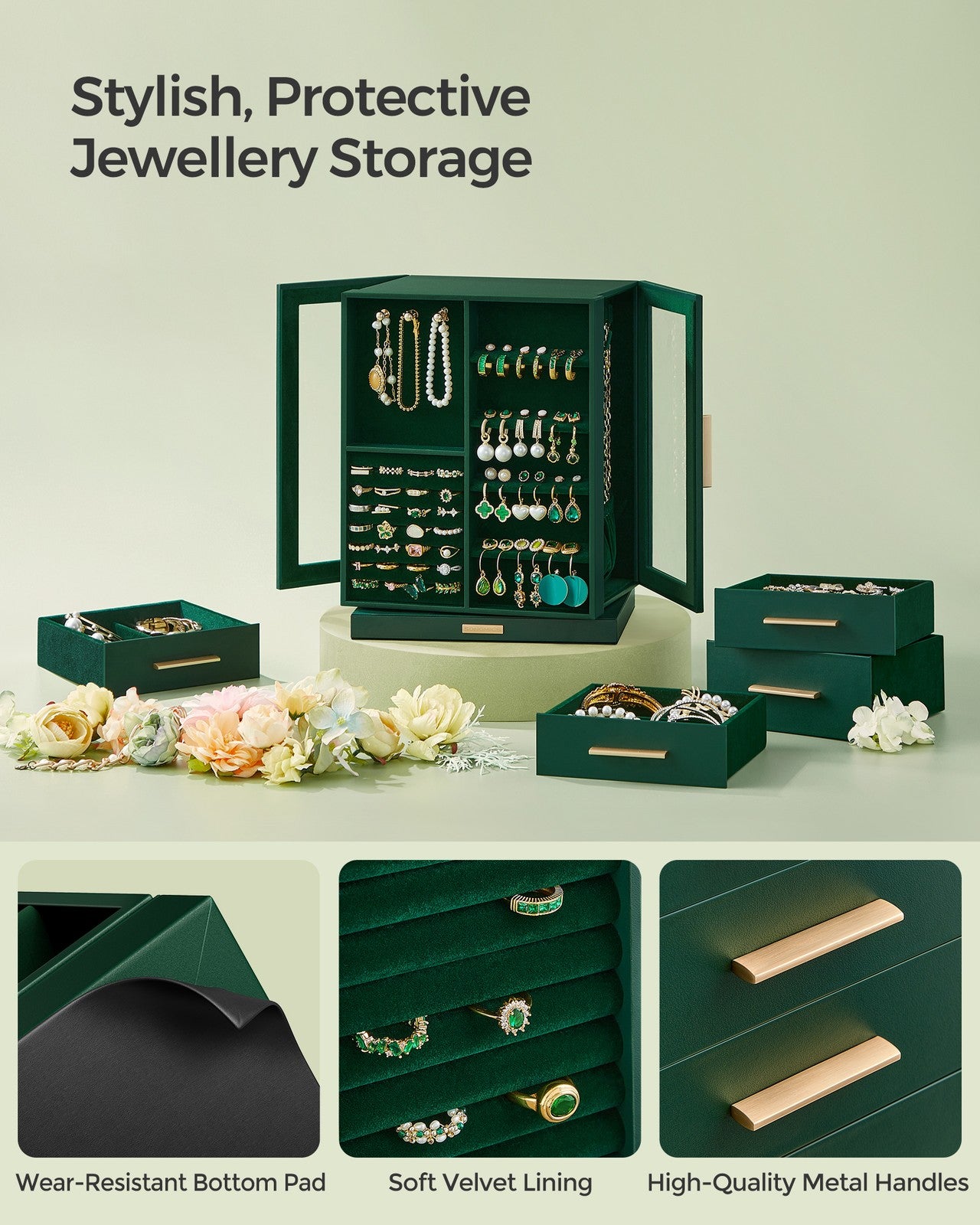Jewellery Organiser with 5 Drawers - image 26