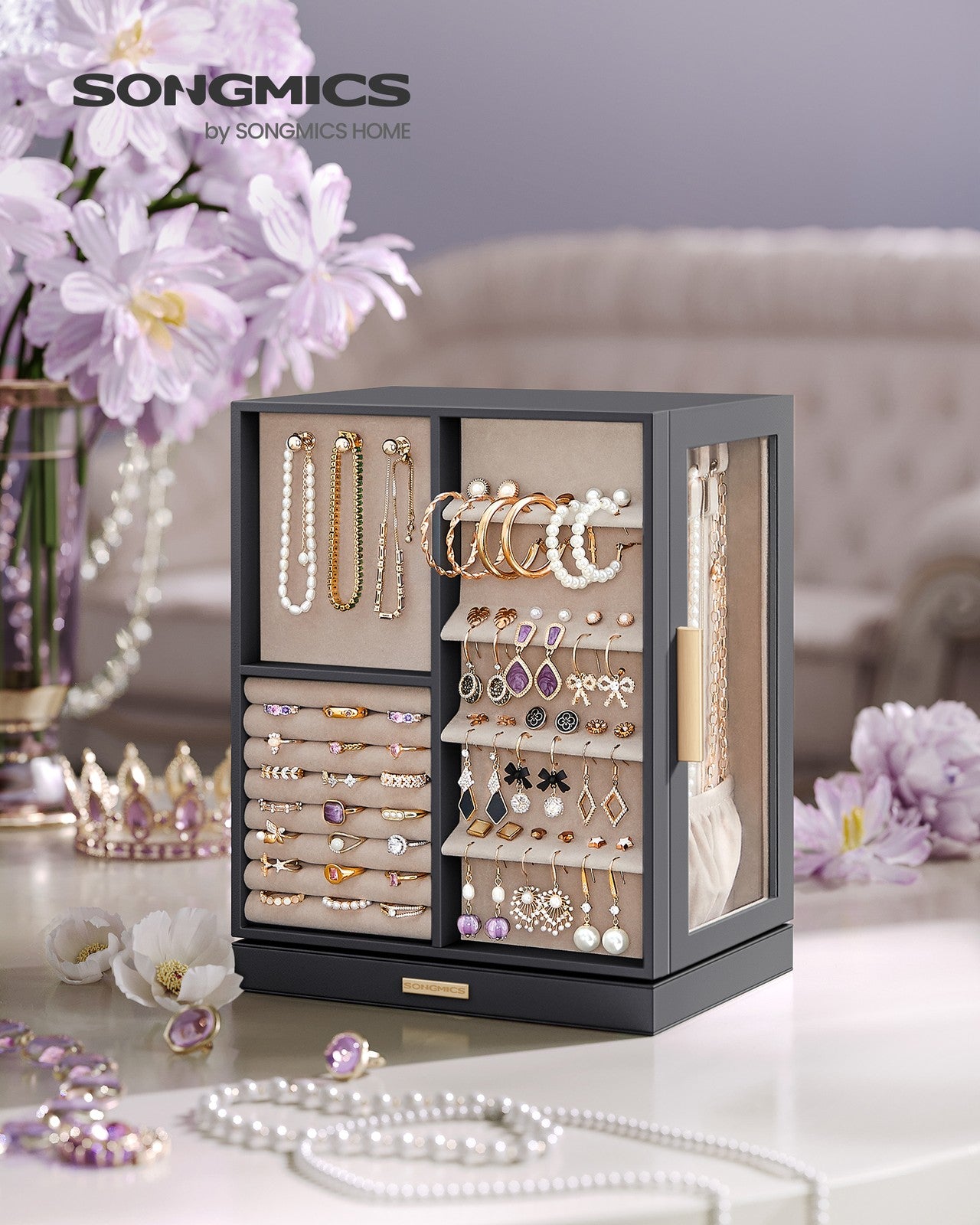 Jewellery Organiser with 5 Drawers - image 11