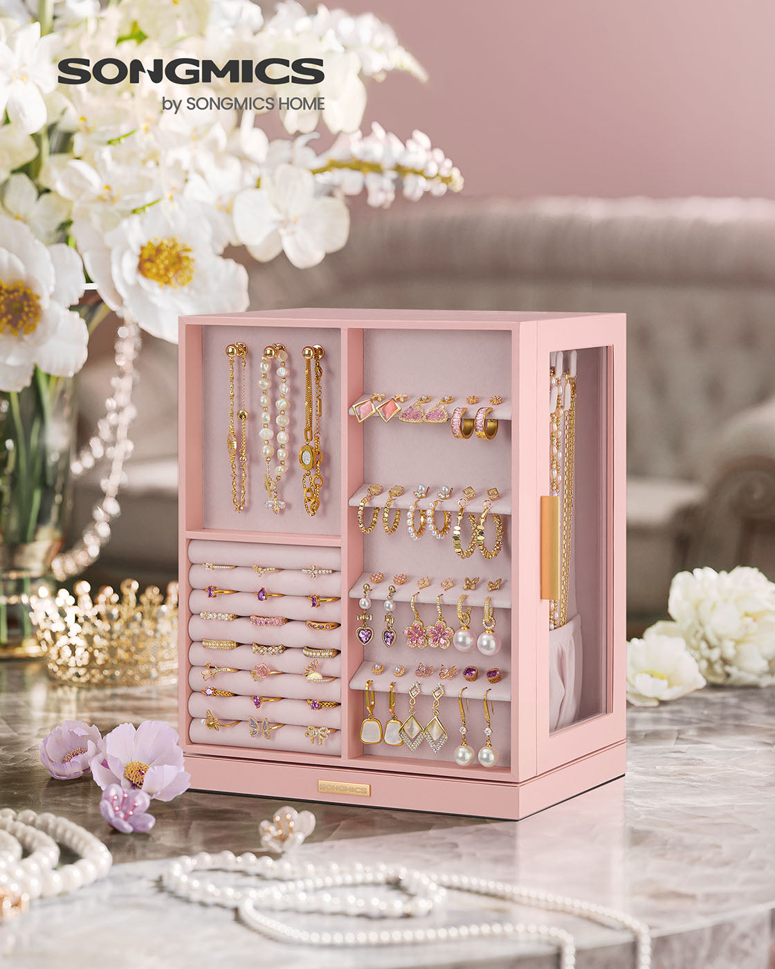 Jewellery Organiser with 5 Drawers - image 34