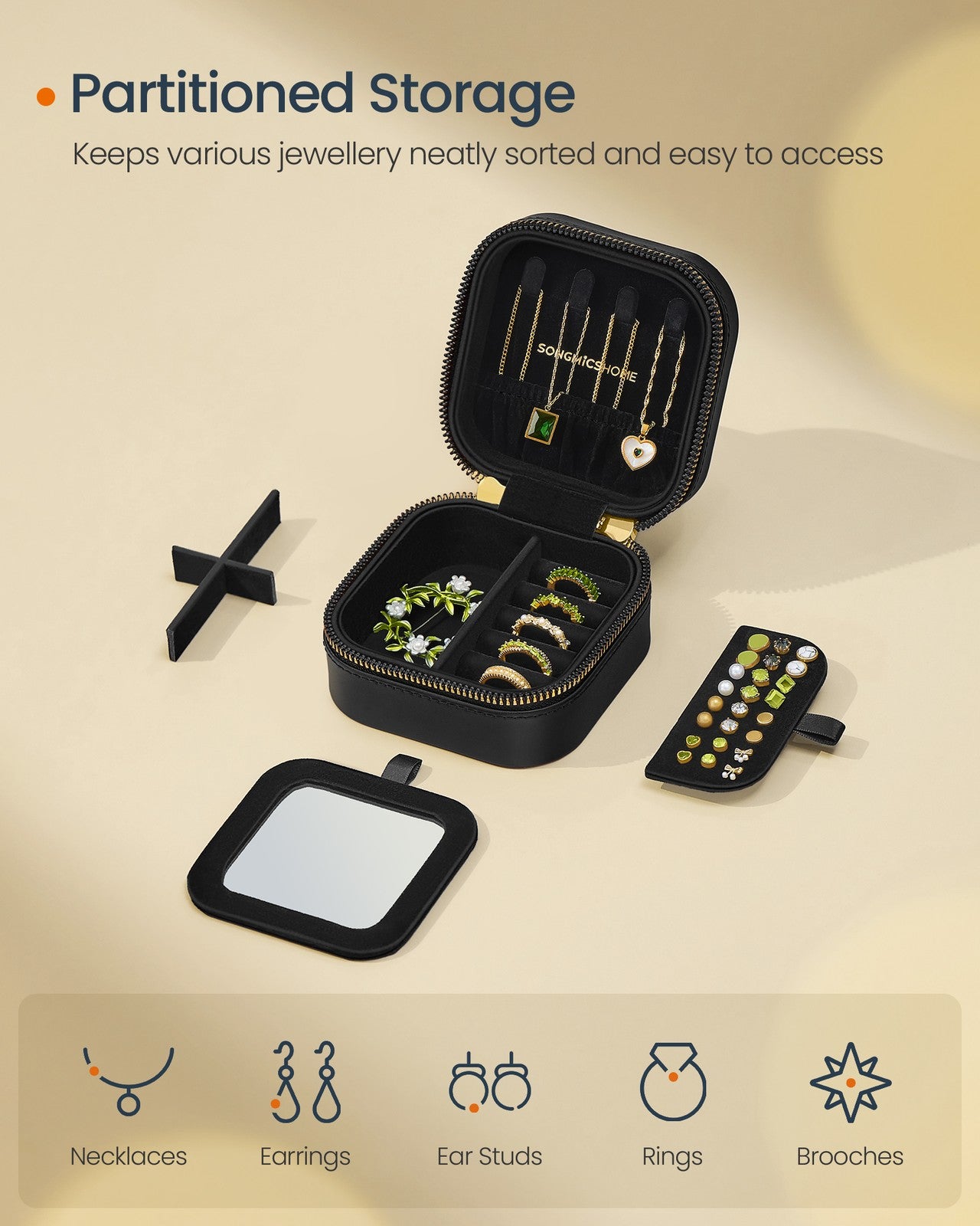 ANAH Collection - Travel Jewellery Box Ink Black - image 3