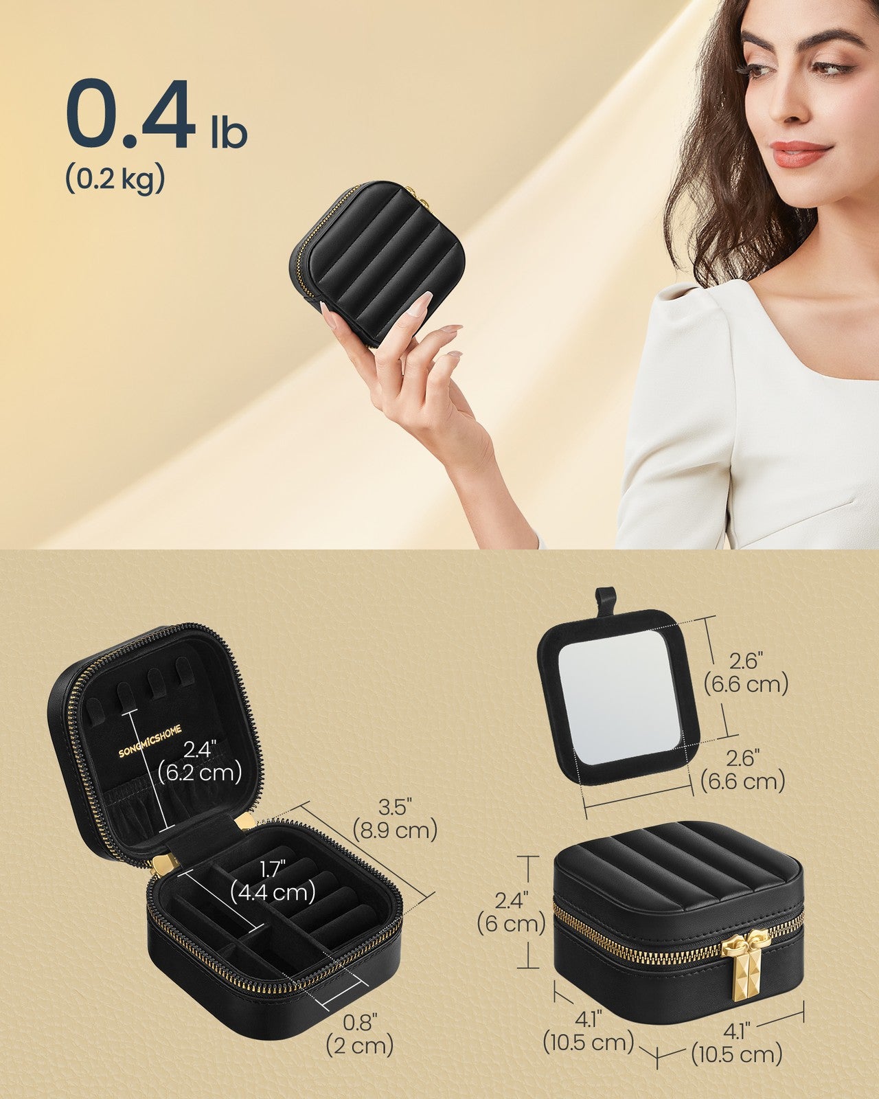 ANAH Collection - Travel Jewellery Box Ink Black - image 5