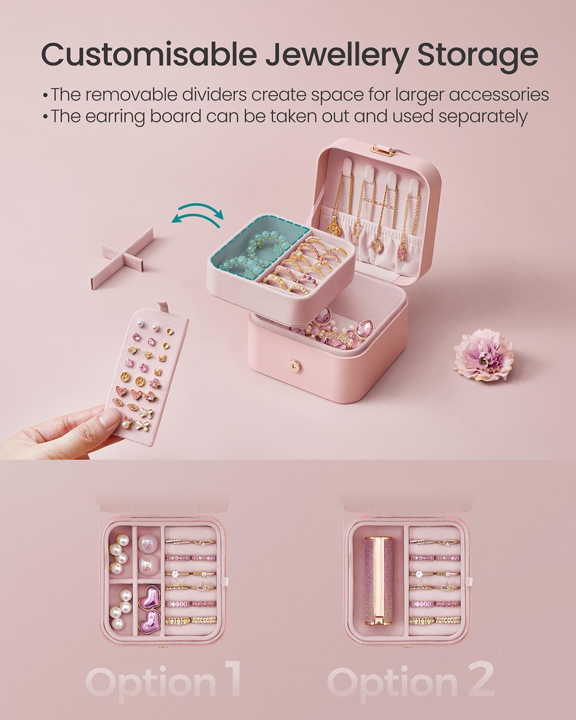 Jewellery Box, 2-Layer Jewellery Storage - image 50