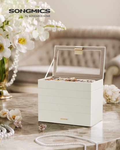 4-Tier Jewellery Box White - image 25