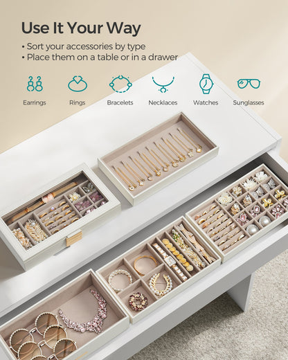 4-Tier Jewellery Box White - image 26