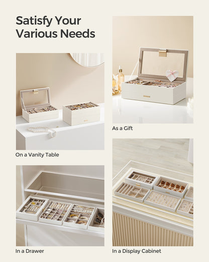 4-Tier Jewellery Box White - image 30