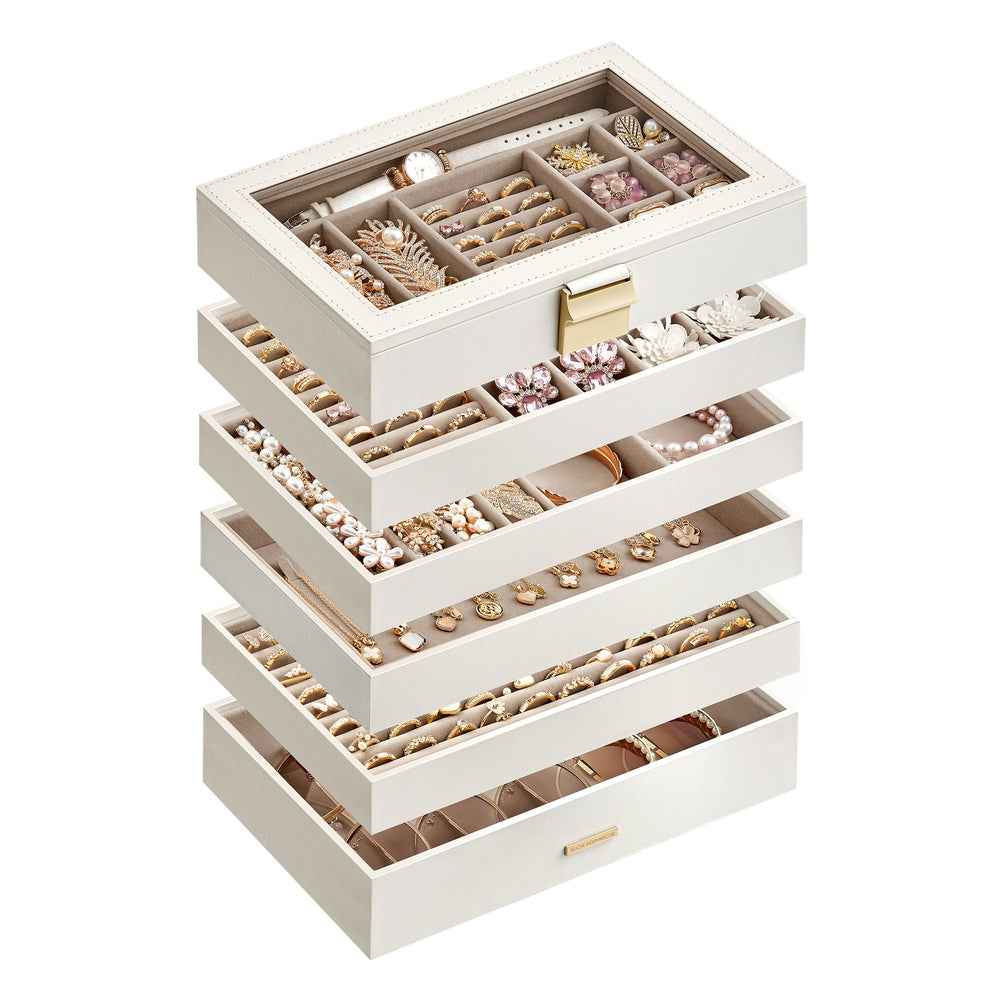 4-Tier Jewellery Box White - image 33