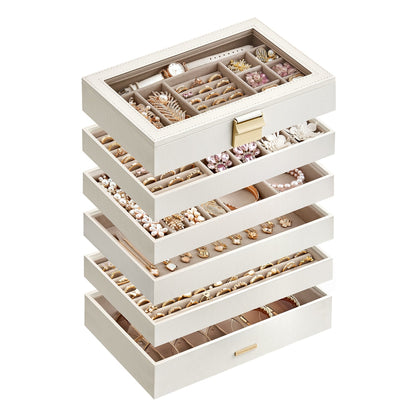 4-Tier Jewellery Box White - image 32