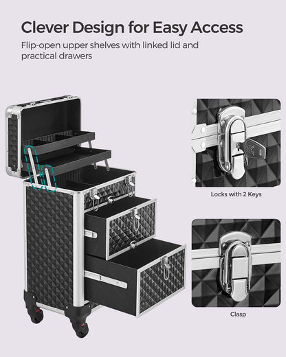 Rolling Lockable Makeup Case - image 4