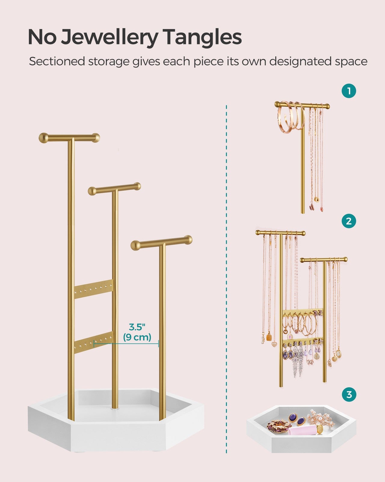 Jewellery Stand with a Bottom Tray - image 4