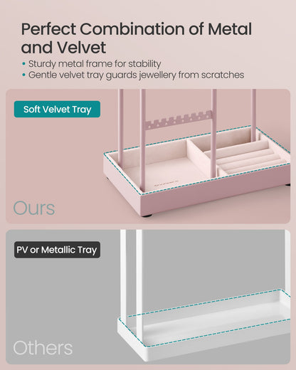 Jewellery Display Stand with Gold Metal Frame and Velvet Tray - image 38