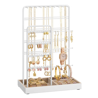Jewellery Display Stand with Gold Metal Frame and Velvet Tray - image 45