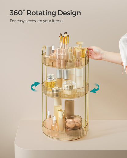 3-Tier Rotating Makeup Organiser - image 3