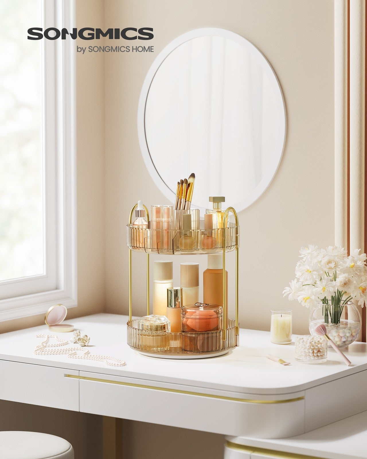 3-Tier Rotating Makeup Organiser - image 14