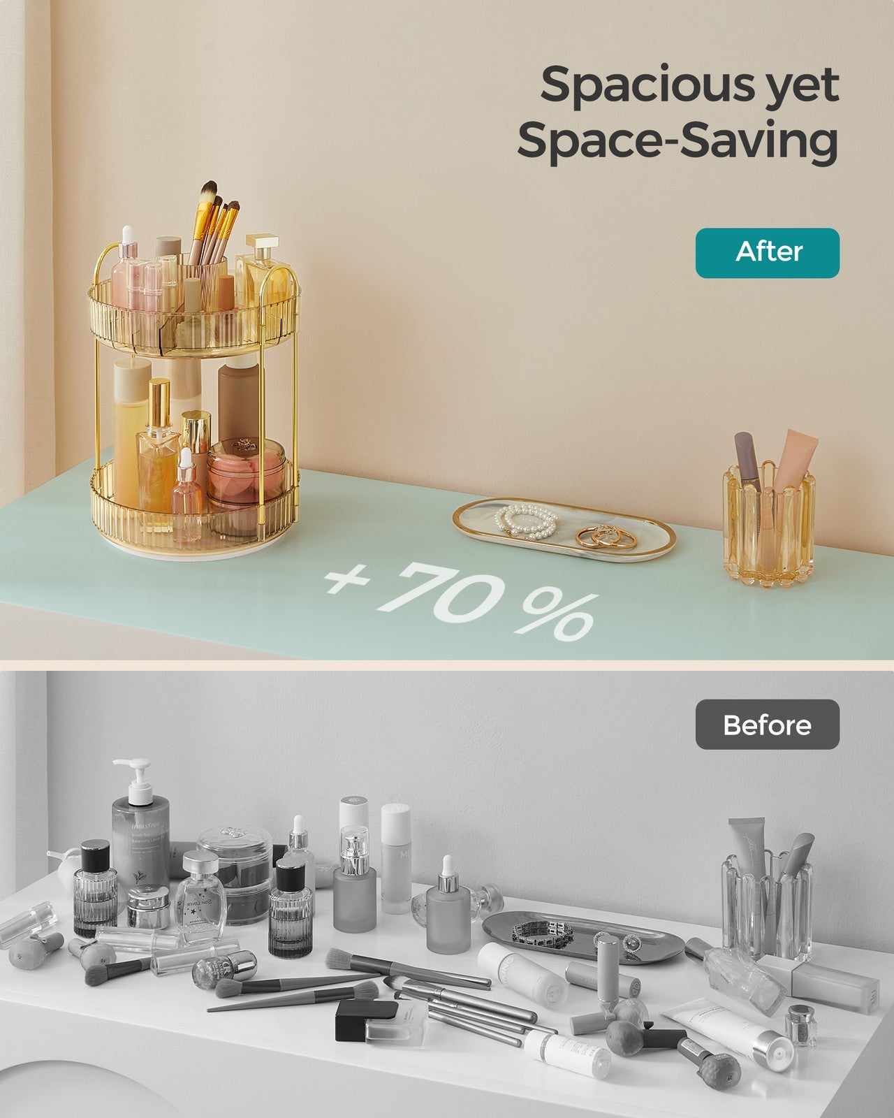 3-Tier Rotating Makeup Organiser - image 18