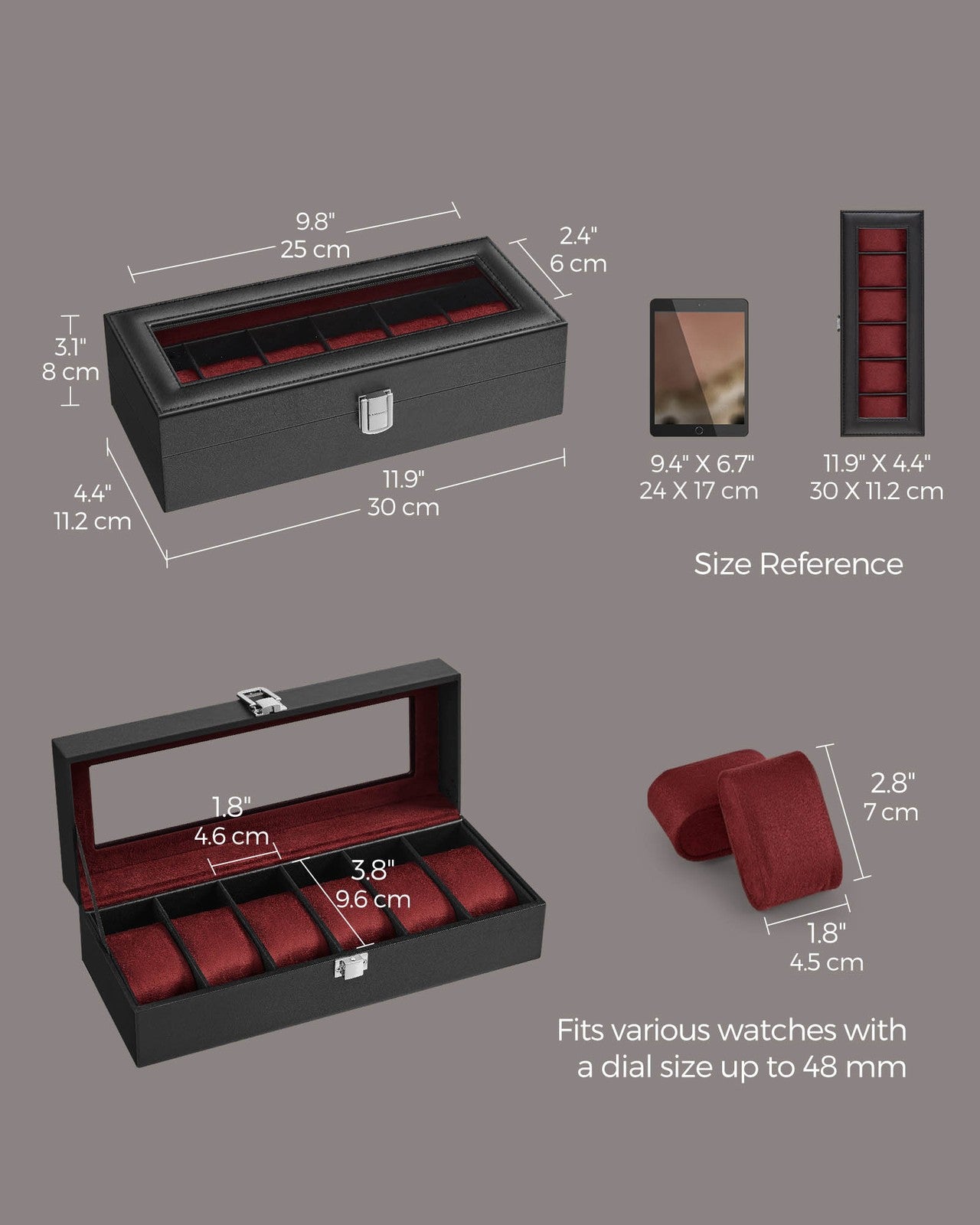 Velvet Lining Watch Box - image 15