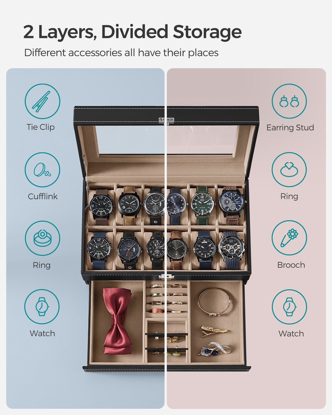 Double Layer Watch Box - image 4